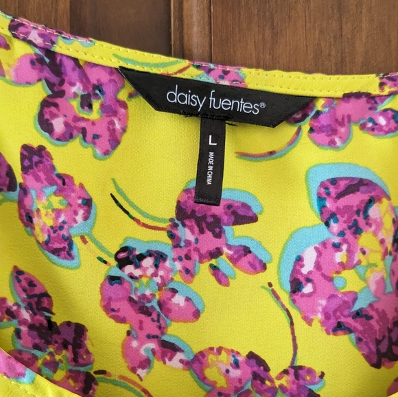 High Low Flower Tank Dress - Picture 2 of 3